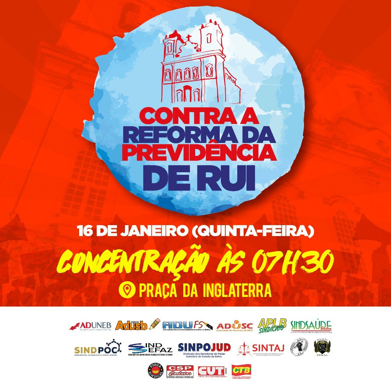 CTB-Bahia convoca sindicatos  para Lavagem do Bonfim