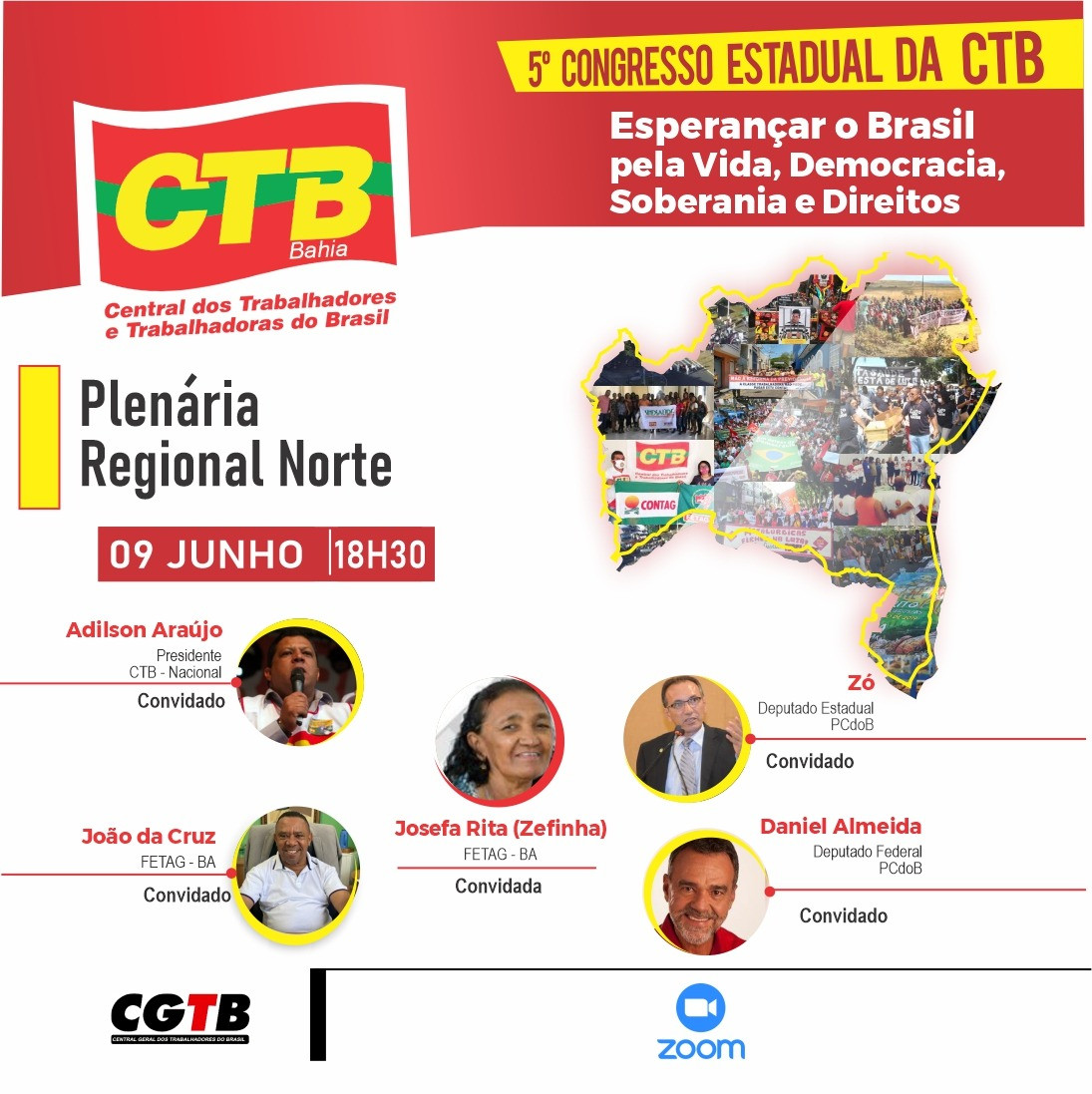 A Regional Norte convoca para plenária, quarta-feira (9)