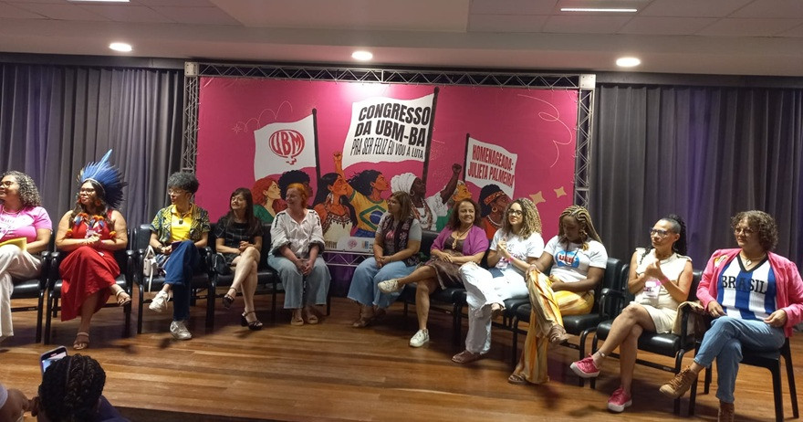 Sindicalistas da CTB reforçam luta feminista da UBM no 12º Congresso