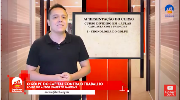 CTB inaugura plataforma online de cursos e fortalece diálogo com a classe trabalhadora