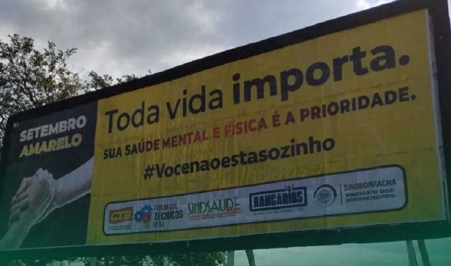 Entidades da CTB Portal do Sertão lançam campanha para o Setembro Amarelo