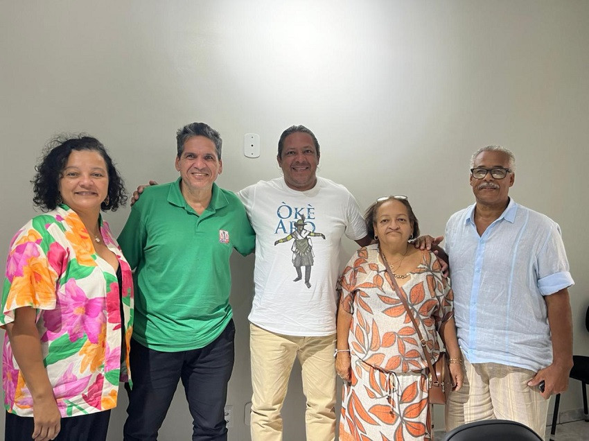 Dirigentes da CTB visitam presidente e tesoureira do Sinpojud