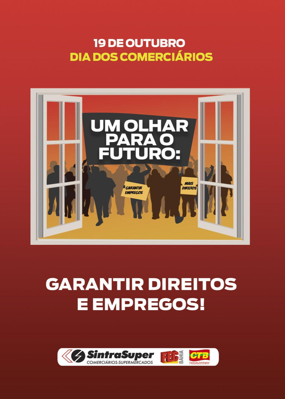 Esta segunda,19, é dia de descanso para os trabalhadores do comércio. Comemora-se o Dia do Comerciário.