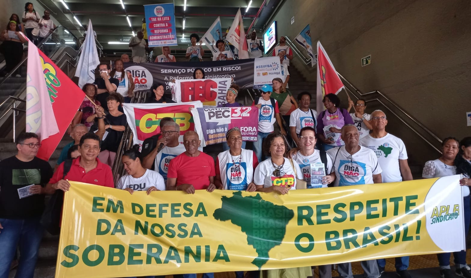 CTB Bahia reforça atos contra reforma administrativa em Salvador e Brasília