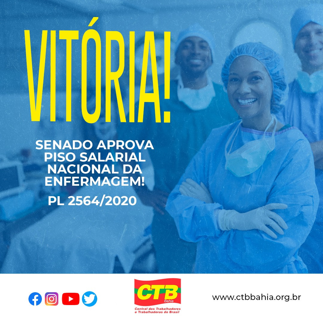 CTB avalia que aprovação do piso reforça luta pela valorização da enfermagem