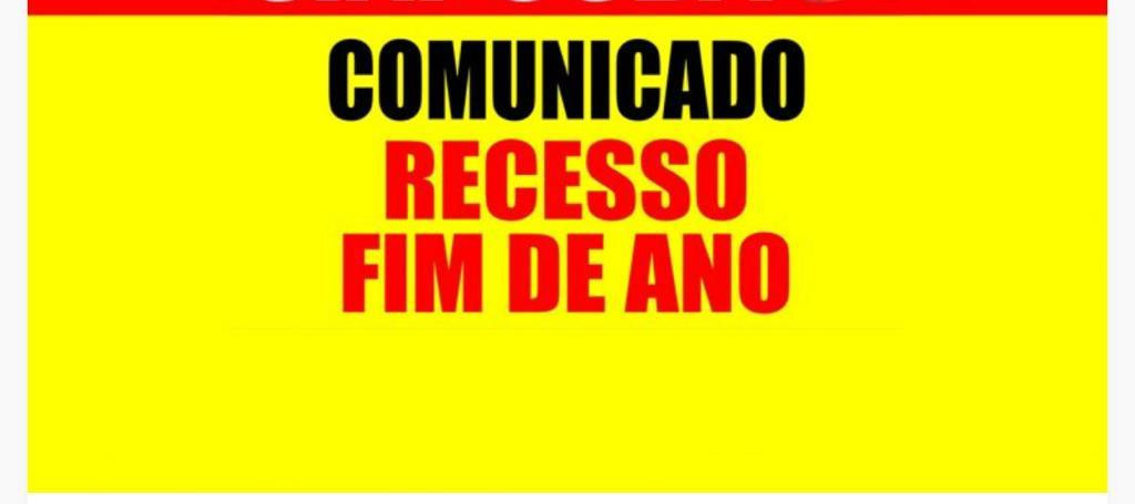 Recesso de final de ano – CTB-Bahia