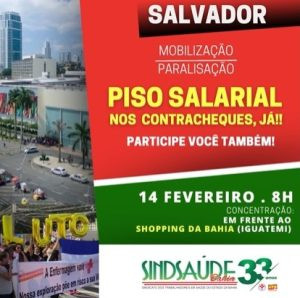 Entidades convocam ato em defesa do Piso Nacional da Enfermagem