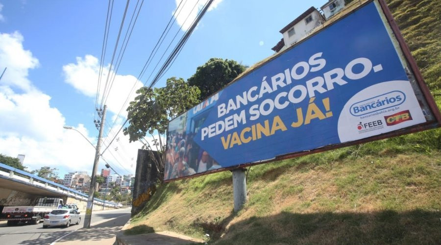 Sindicato faz campanha por vacina para os bancários