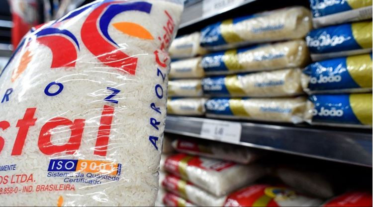Estoques públicos de arroz são 81,2% menores do que em 2015