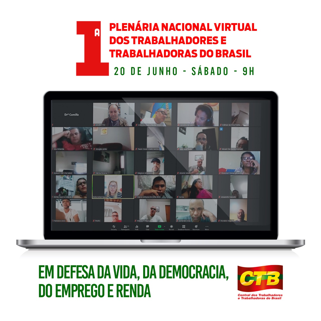 1ª Plenária Virtual Nacional da CTB