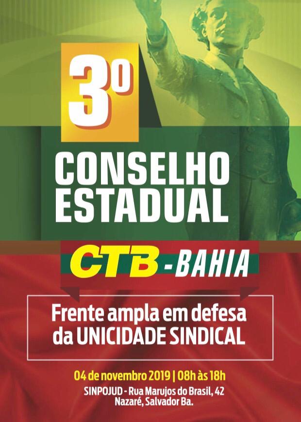 3° Conselho Estadual da CTB-Bahia